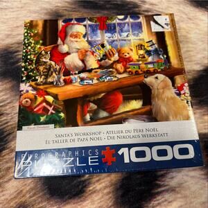 NEW Santa’s Workshop 1000 Piece Jigsaw Puzzle Christmas Winter